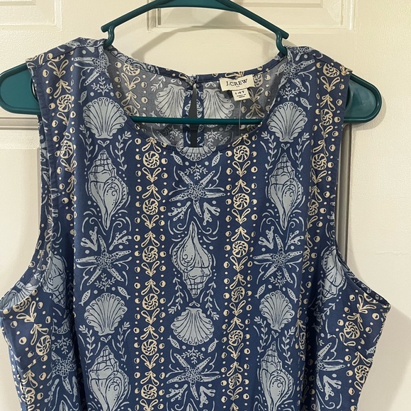 J. Crew shell print dress tall - Picture 3 of 11